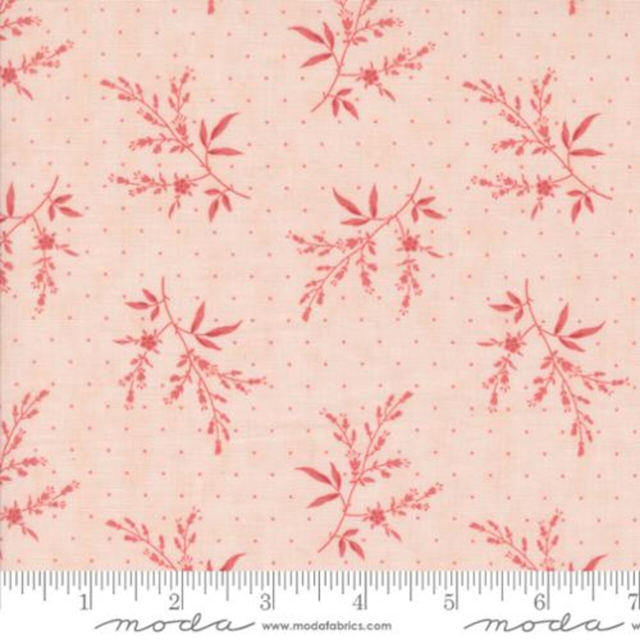 Fabric Moda Blush Flower Silhouette Muse by the Quarter Yard 44395-14